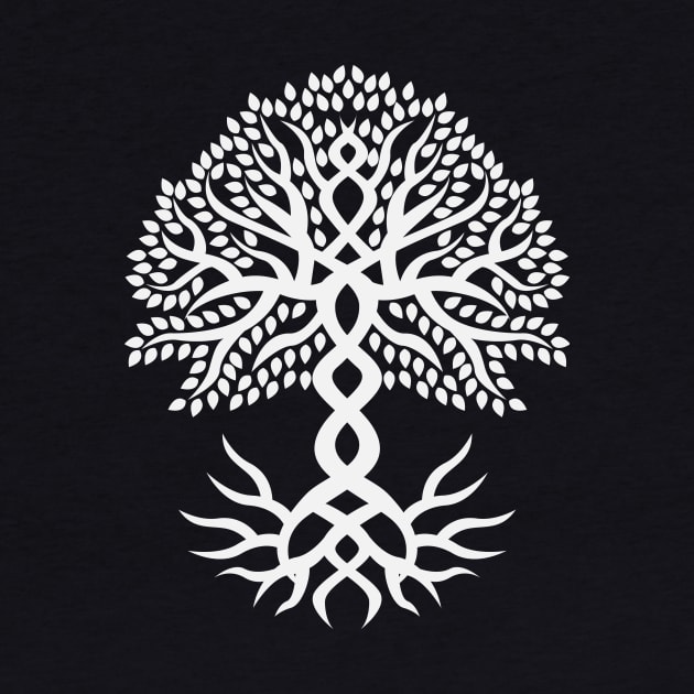 Yggdrasil The Tree of Life White by AshotTshirt